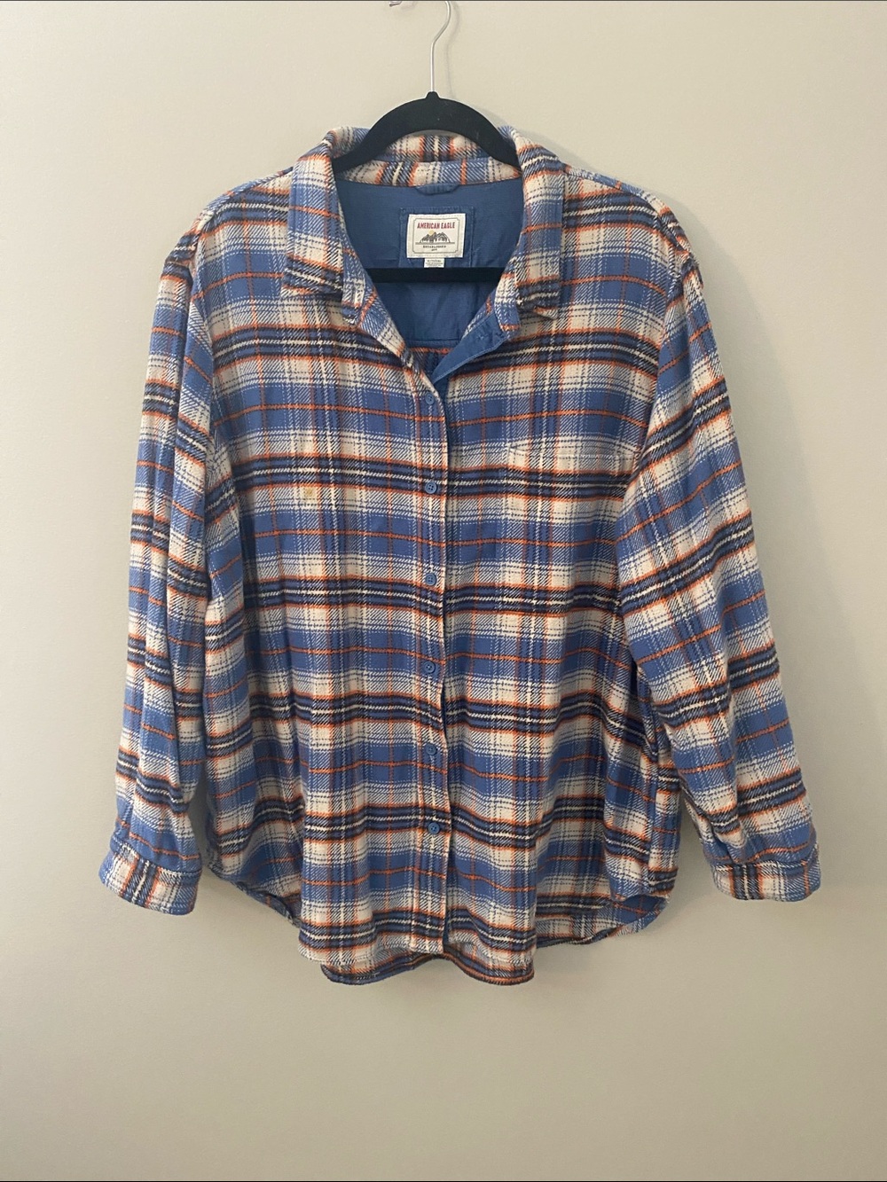 American Eagle Cotton Flannel Fall/Winter Plaid Size XL